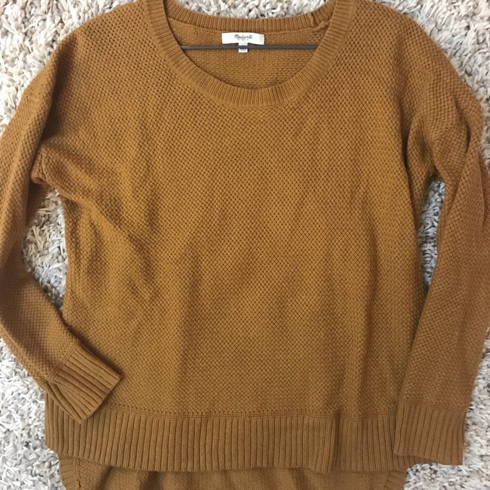 Madewell Textured Sweater - MUSTARD S